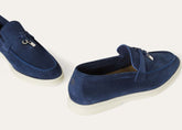 Loro Piana’s Summer Charms Walk Suede - Dark Blue